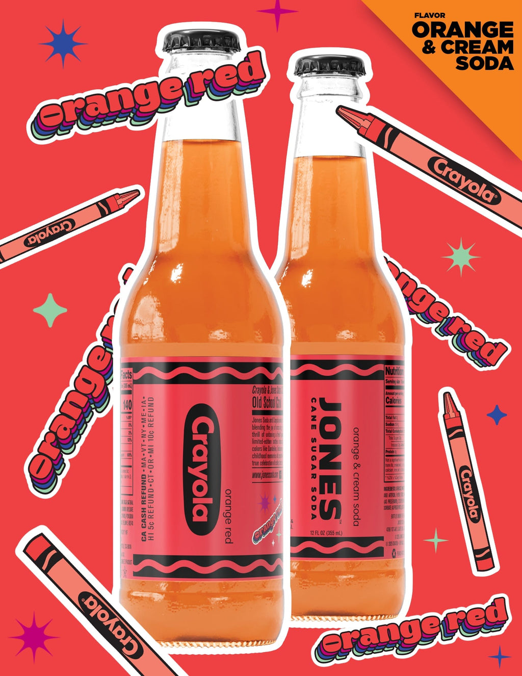 Jones Soda x Crayola Limited Edition 12-Pack